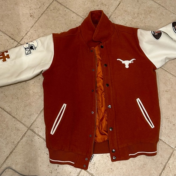 Authentic Varsity Jacket, Longhorns National Champions 1963, 1969, 1970 and 2005 - Picture 1 of 7